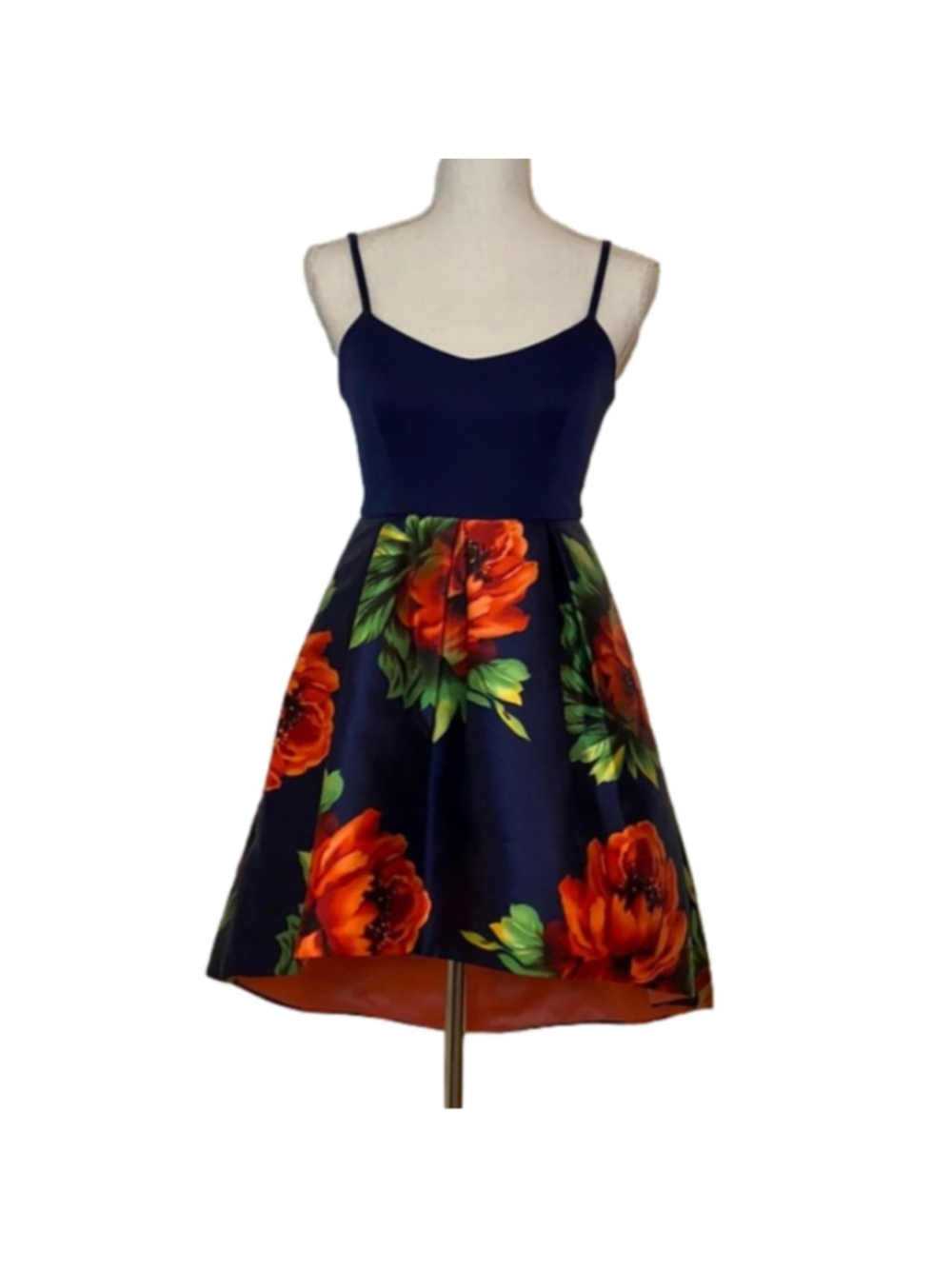 NAVY BLUE FLORAL DRESS